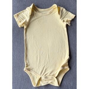 Kyte Baby Bodysuit 6-12M Daffodil Yellow Bamboo Short Sleeve